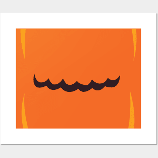 pumpkin mouth doodle art Posters and Art